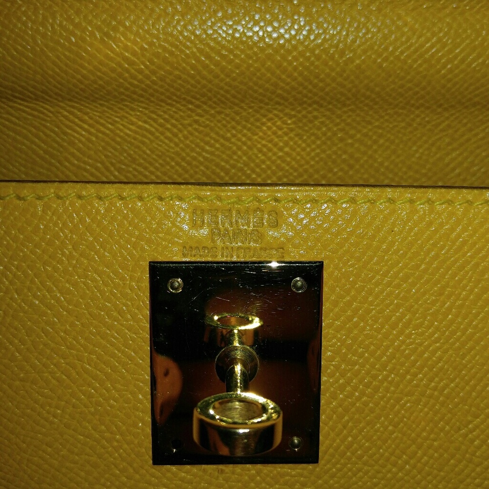 🔗SOLD🔗Hermès Kelly Bag- Jaune Courchevel, GHW - Picture 6 of 8